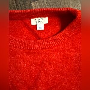 ❤️ Crown & Ivy Red Sweater (Size L)